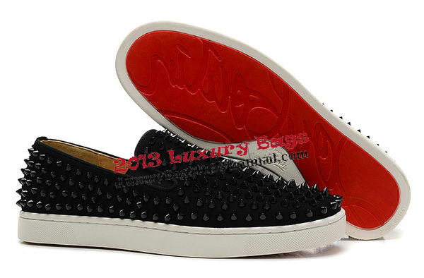 Christian Louboutin Casual Shoes Suede Leather CL830 Black