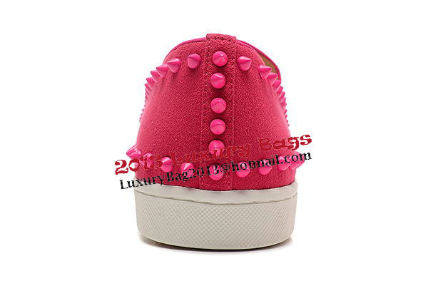 Christian Louboutin Casual Shoes Suede Leather CL832 Rose