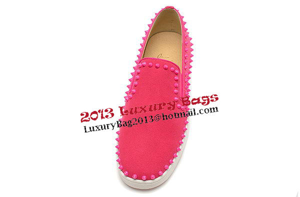 Christian Louboutin Casual Shoes Suede Leather CL832 Rose