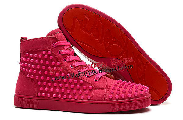 Christian Louboutin Casual Shoes Suede Leather CL836 Rose