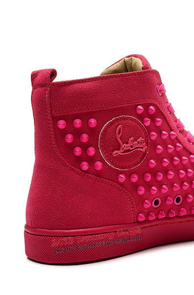 Christian Louboutin Casual Shoes Suede Leather CL836 Rose