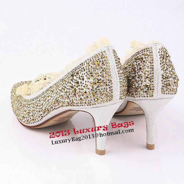 Valentino Pump Sequins Leather VT162 Grey