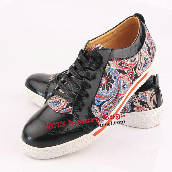 miu miu Casual Shoes Calfskin Leather PD331 Black