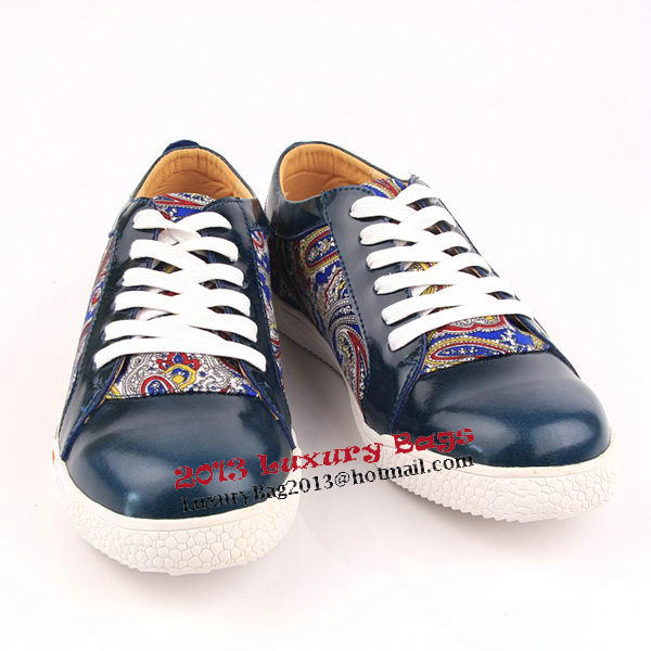 miu miu Casual Shoes Calfskin Leather PD331 Blue