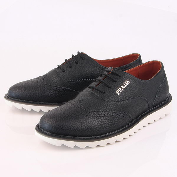 miu miu Casual Shoes Grainy Leather PD329 Black