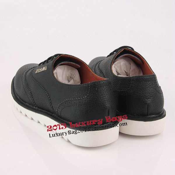 miu miu Casual Shoes Grainy Leather PD329 Black