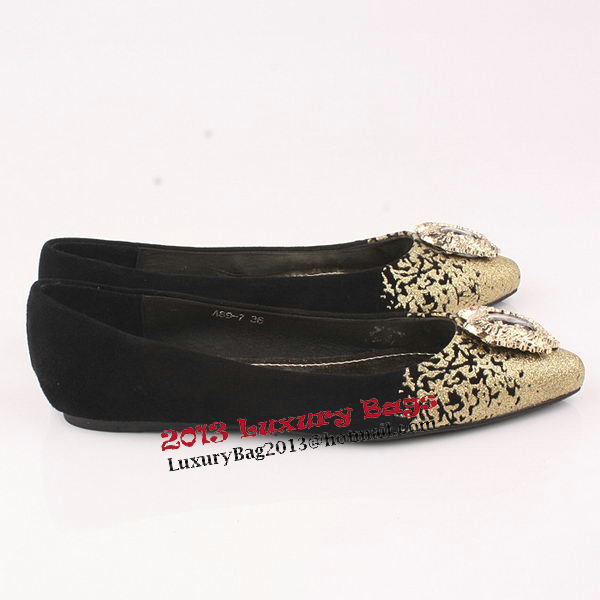 miu miu Casual Shoes Suede Leather M312 Black