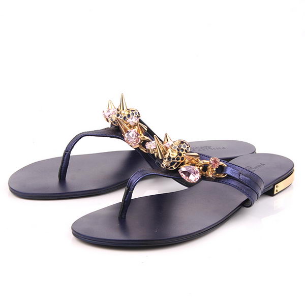 Prada Calfskin Leather Sandals PP10 Blue