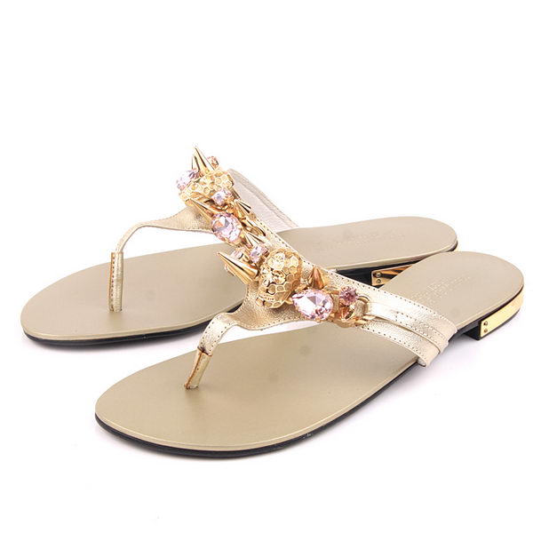 Prada Calfskin Leather Sandals PP10 Gold