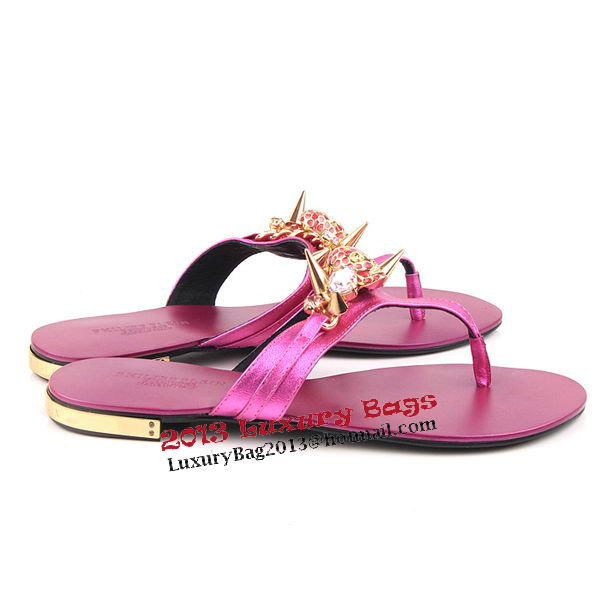 Prada Calfskin Leather Sandals PP10 Rose