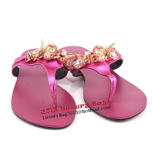 Prada Calfskin Leather Sandals PP10 Rose