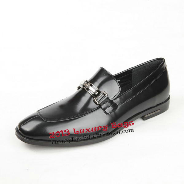 Prada Patent Leather Men Shoes PD333 Black