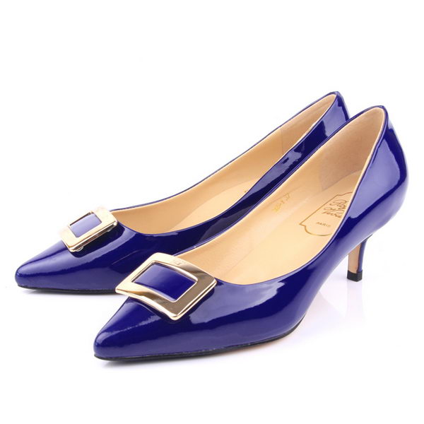 Roger Vivier Patent Leather Pump RV235 Blue