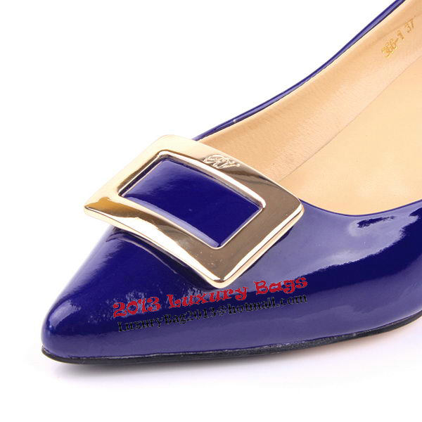 Roger Vivier Patent Leather Pump RV235 Blue