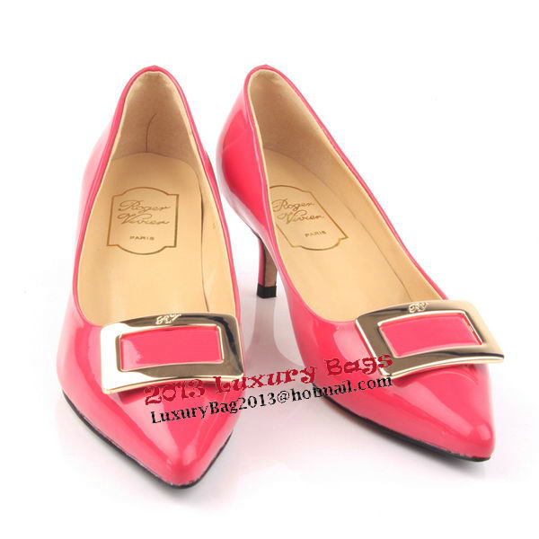 Roger Vivier Patent Leather Pump RV235 Rose