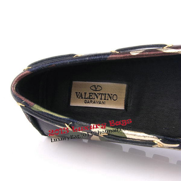 Valentino Calfskin Ballerina Flat VT163 Green