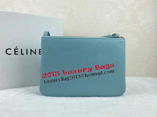 Celine Trio Original Leather Shoulder Bag C98318 SkyBlue