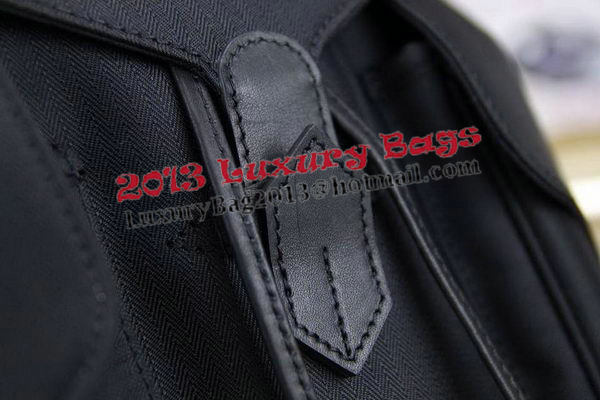 Hermes Canvas & Leather Backpack H1718 Black