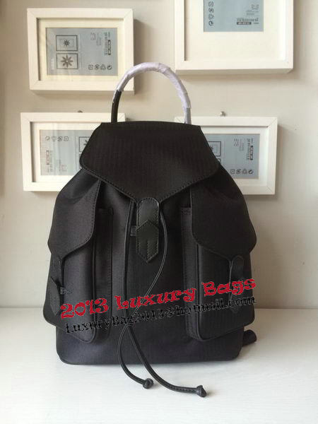 Hermes Canvas & Leather Backpack H1718 Black