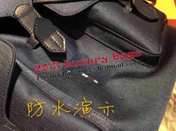 Hermes Canvas & Leather Backpack H1718 Royal