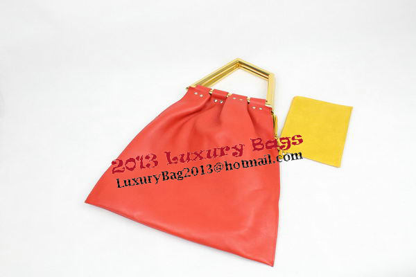 Celine Original Leather Tote Bag C2010 Red