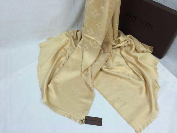 Louis Vuitton Silk Scarves LV6099 Apricot