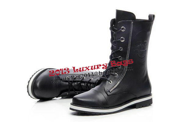 Alexander McQueen Calfskin Leather Ankle Boot MCQ240 Black