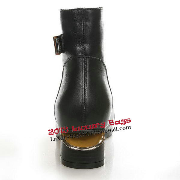 Alexander Wang Sheepskin Leather Ankle Boot AW087 Black