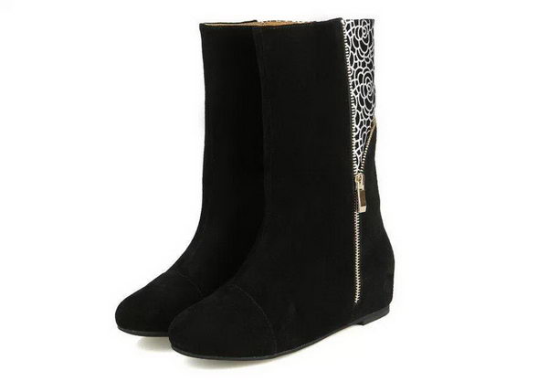 miu miu Suede Leather Ankle Boot MM313 Black