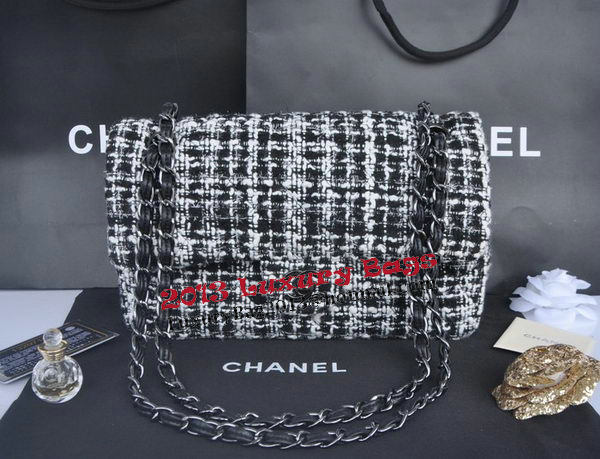 Chanel 2.55 Series Flap Bag Fabric CHA1112 Black