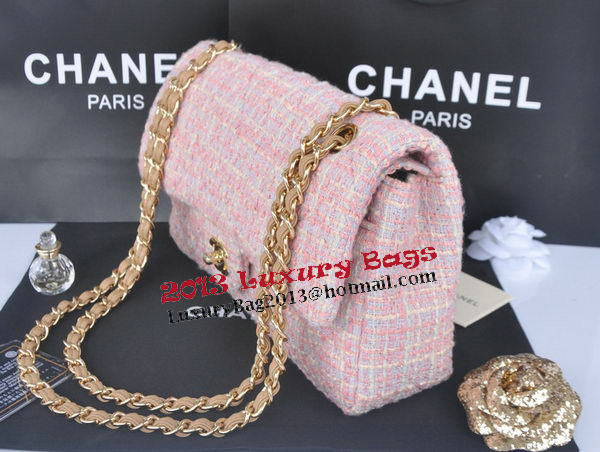 Chanel 2.55 Series Flap Bag Fabric CHA1112 Pink