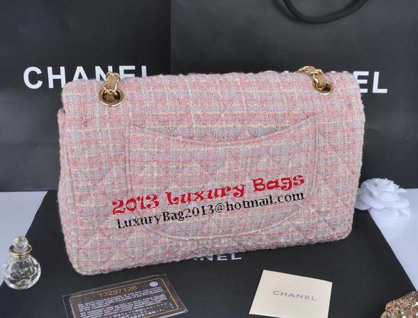 Chanel 2.55 Series Flap Bag Fabric CHA1112 Pink