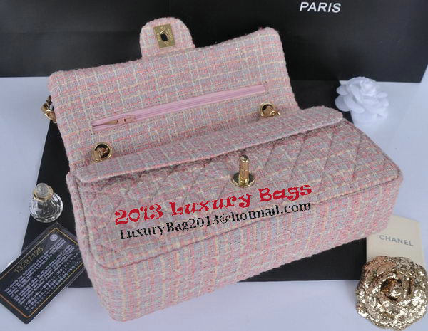 Chanel 2.55 Series Flap Bag Fabric CHA1112 Pink