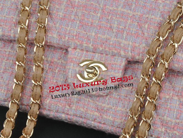 Chanel 2.55 Series Flap Bag Fabric CHA1112 Pink