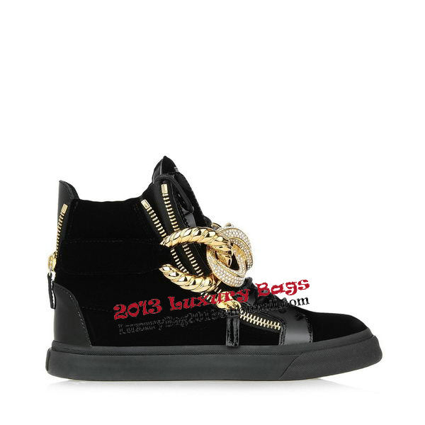 Giuseppe Zanotti Sneakers Suede Leather GZ0370 Black