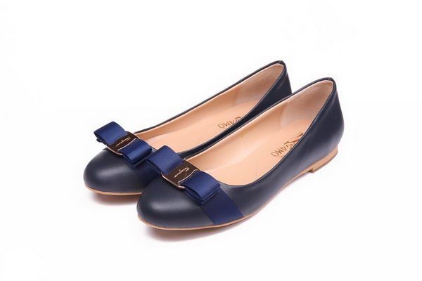 Salvatore Ferragamo Calfskin Leather Flat FL0475 Royal