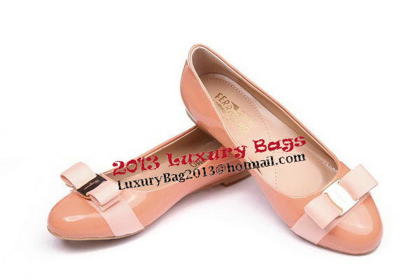 Salvatore Ferragamo Patent Leather Flat FL0481 Pink