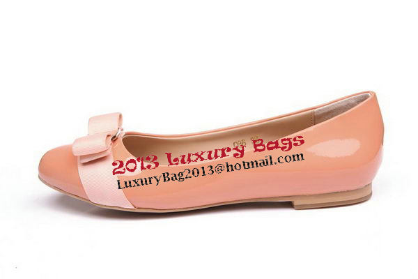 Salvatore Ferragamo Patent Leather Flat FL0481 Pink