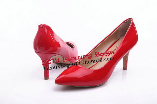 Salvatore Ferragamo Patent Leather Pump FL0460 Red