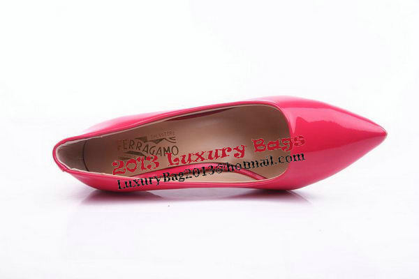 Salvatore Ferragamo Patent Leather Pump FL0460 Rose