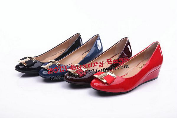 Salvatore Ferragamo Patent Leather Pump FL0461 Red