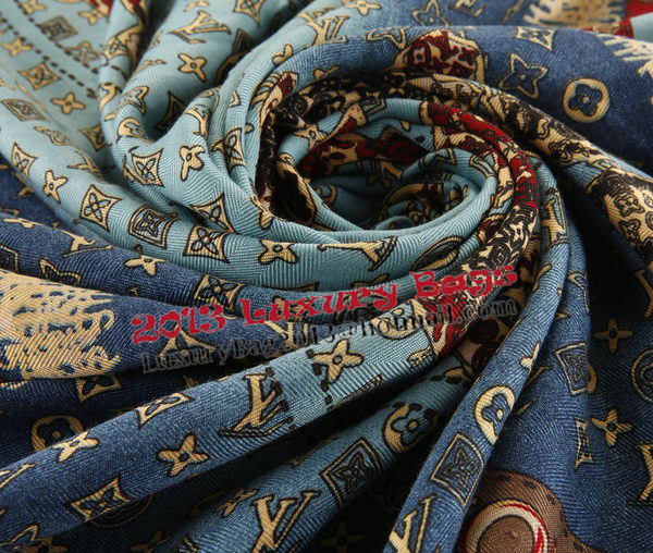 Louis Vuitton Scarves Cashmere LV6719D Sky Blue