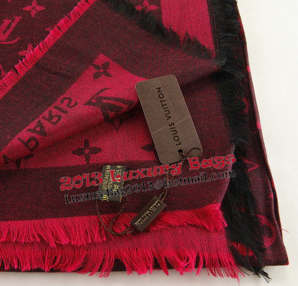 Louis Vuitton Scarves Cotton LV6723H Black&Red