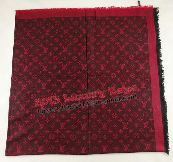 Louis Vuitton Scarves Cotton LV6723H Black&Red