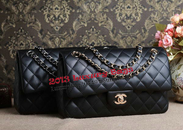 Chanel 2.55 Series Bag Original Black Sheepskin CHA1112 Gold