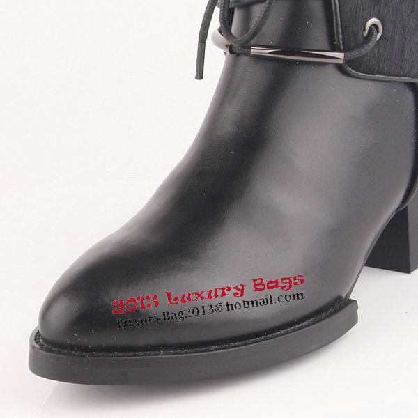 Alexander Wang Sheepskin Leather Ankle Boot AW089 Black