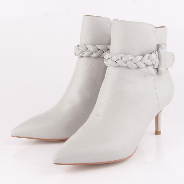Valentino Ankle Boots 65MM Heels Sheepskin Leather VT189 Grey