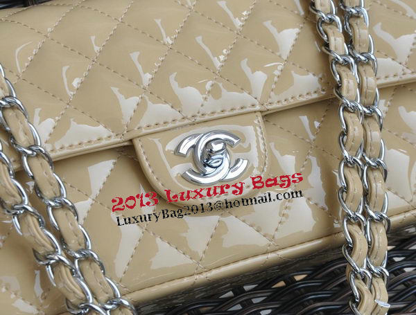 Chanel 2.55 Series Bag Apricot Sheepskin Leather CHA1112 Silver