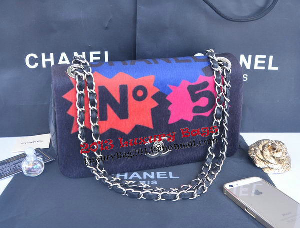 Chanel Patchwork Shearling Flap Bags CHA92592 Black