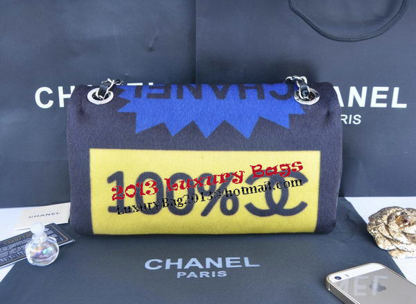 Chanel Patchwork Shearling Flap Bags CHA92592 Black